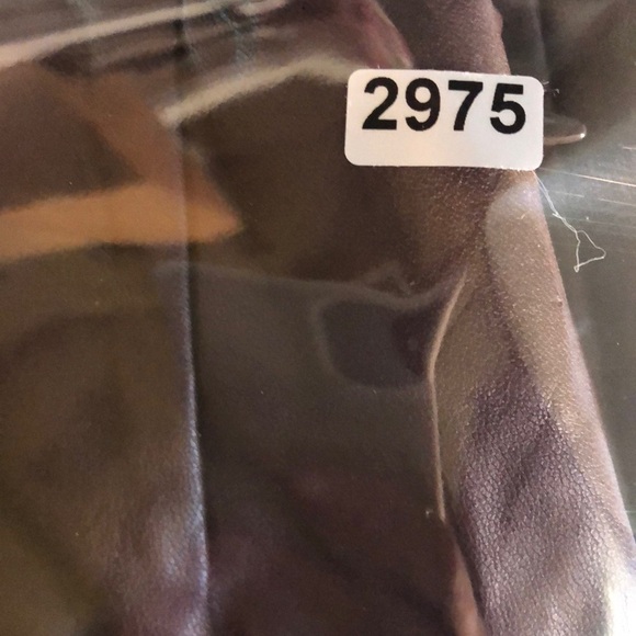 Vero Moda VMLANA HR Leggings Faux Leather High Rise Trousers Pants Brown NWT XS - Picture 9 of 9